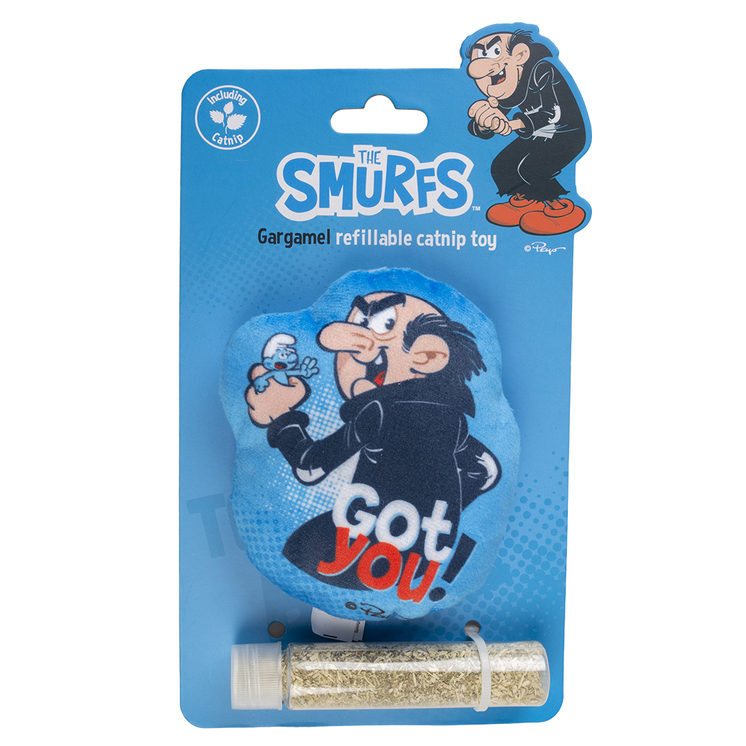 Gargamel jouet avec catnip bleu - Verpakkingsbeeld