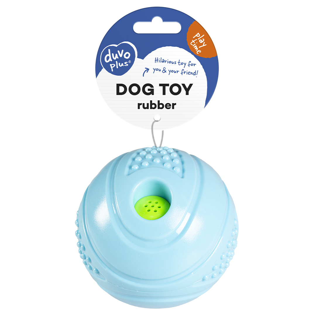 Rubber giggle bulby ball blue - Verpakkingsbeeld