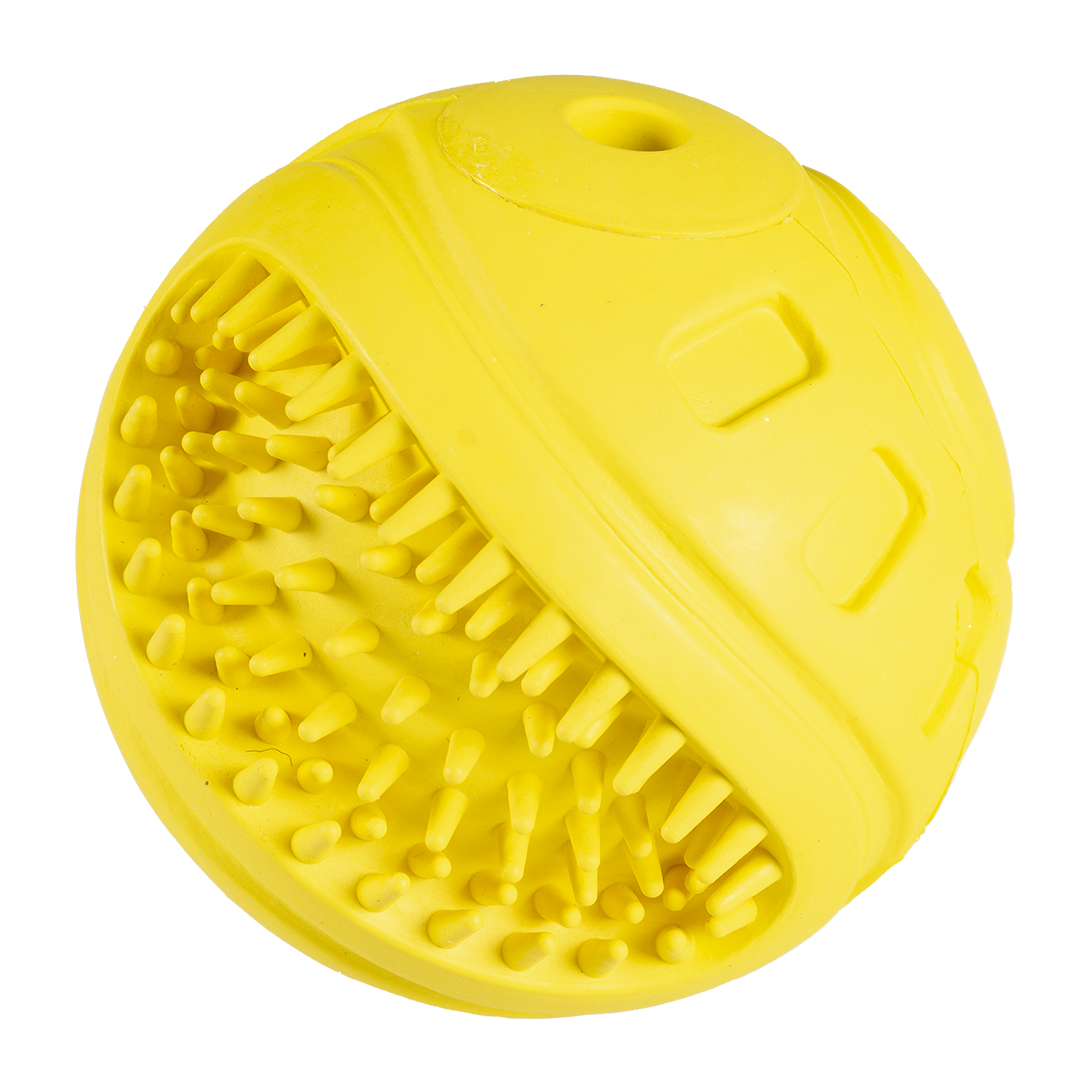 Rubber giggle ribble ball yellow - Product shot