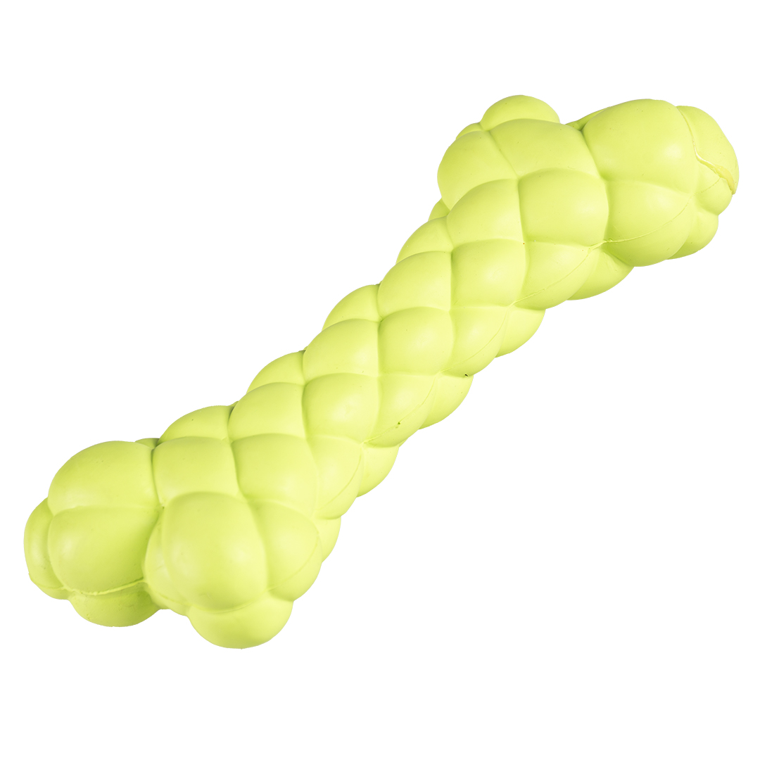 Green squeaky dog bone sale