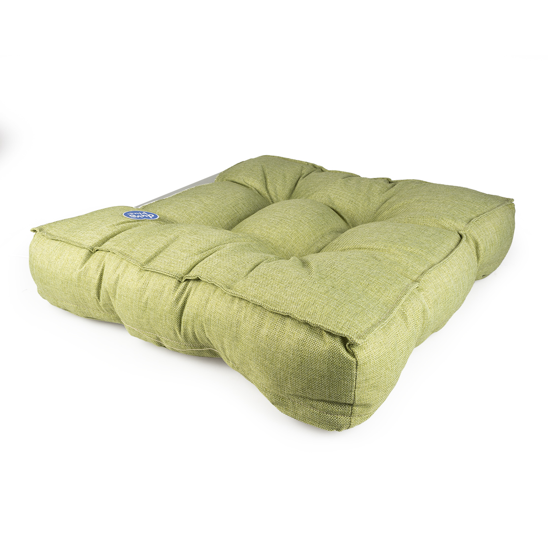 Cushion square quadri green - <Product shot>