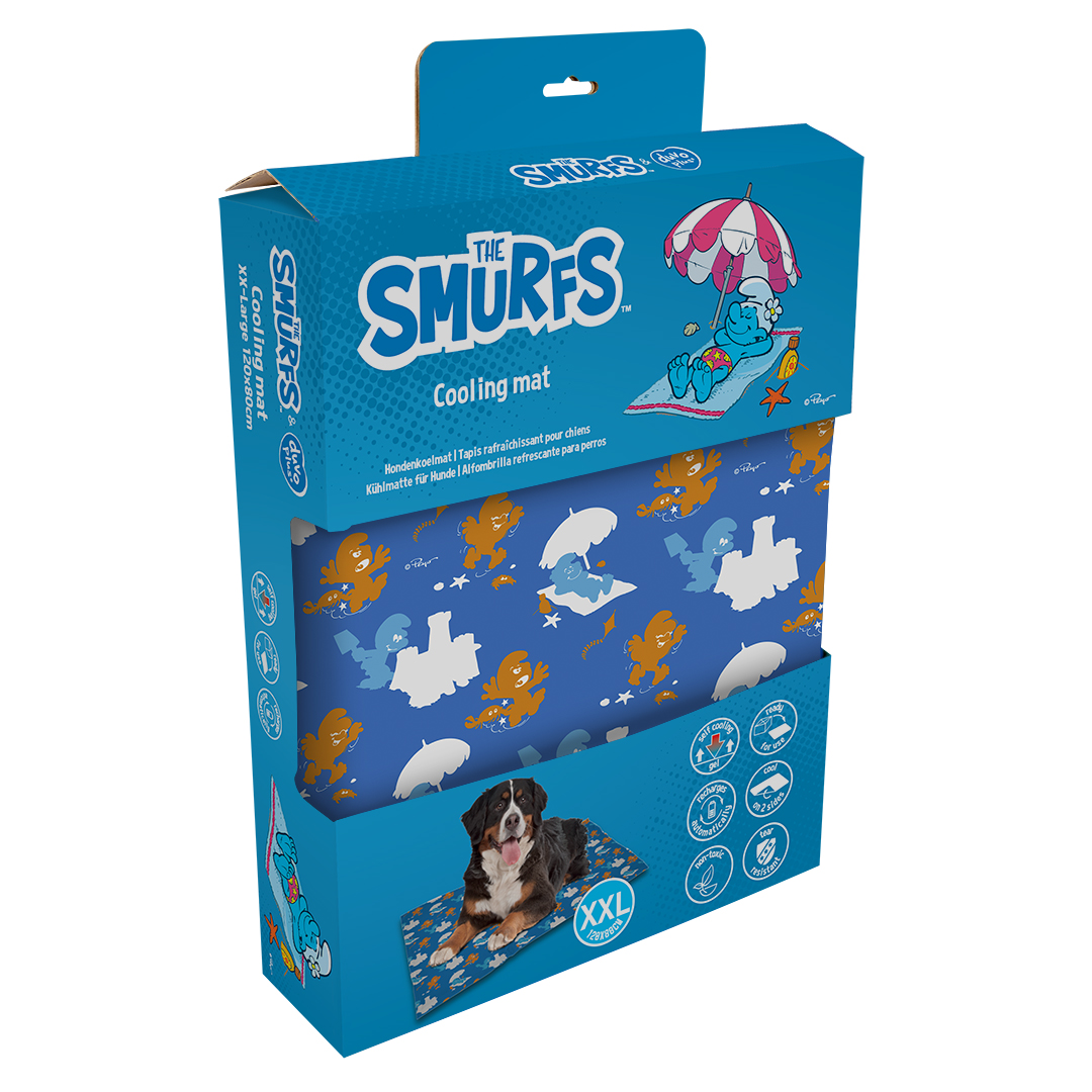 The smurfs cooling mat blue - Verpakkingsbeeld