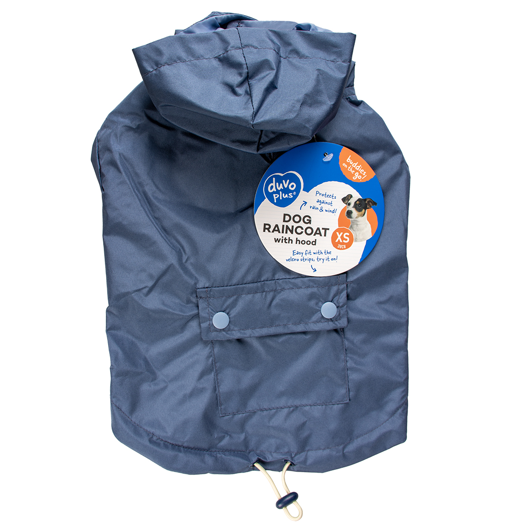 Dog raincoat parka blue - Verpakkingsbeeld