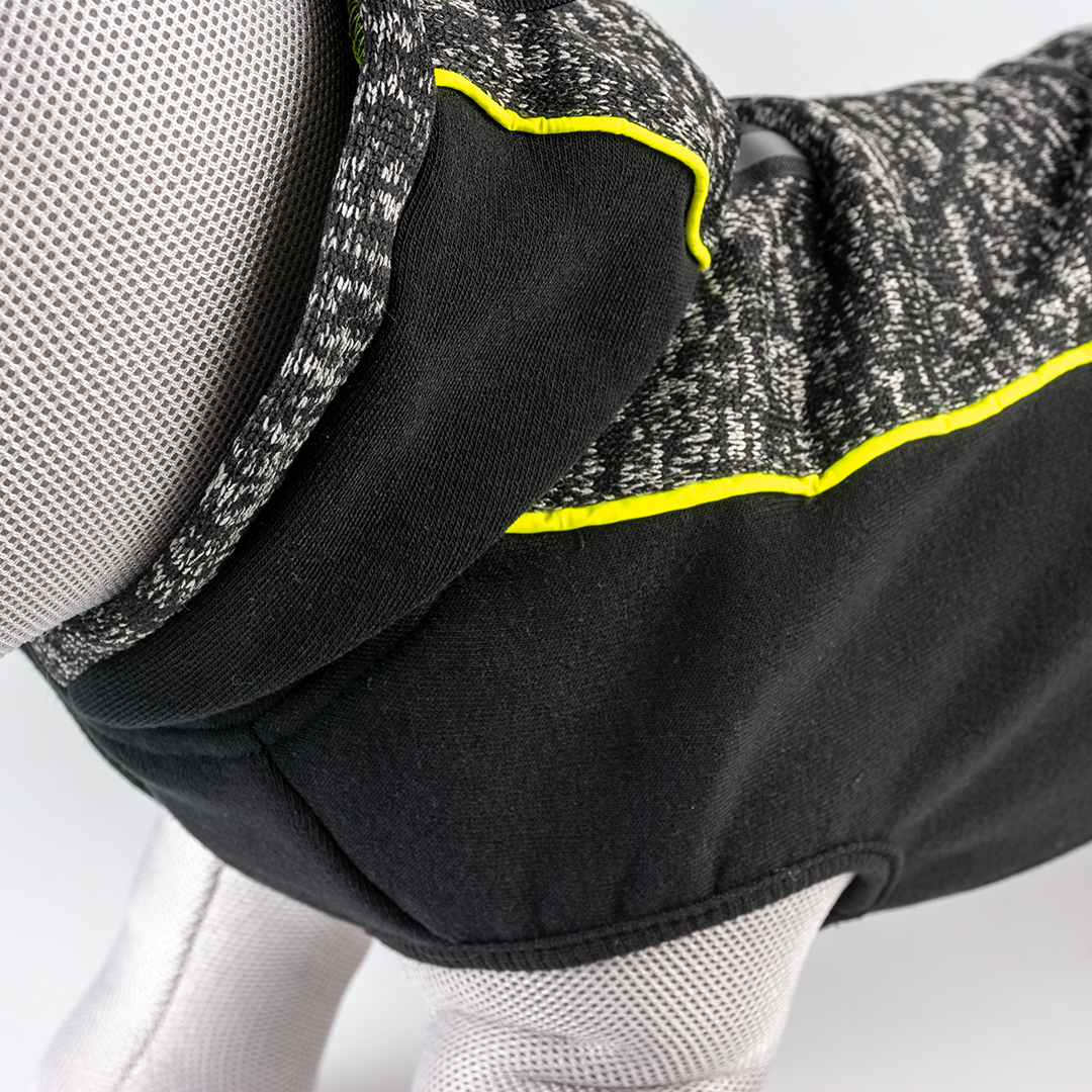 Hondensweater sporty zwart - Detail 1