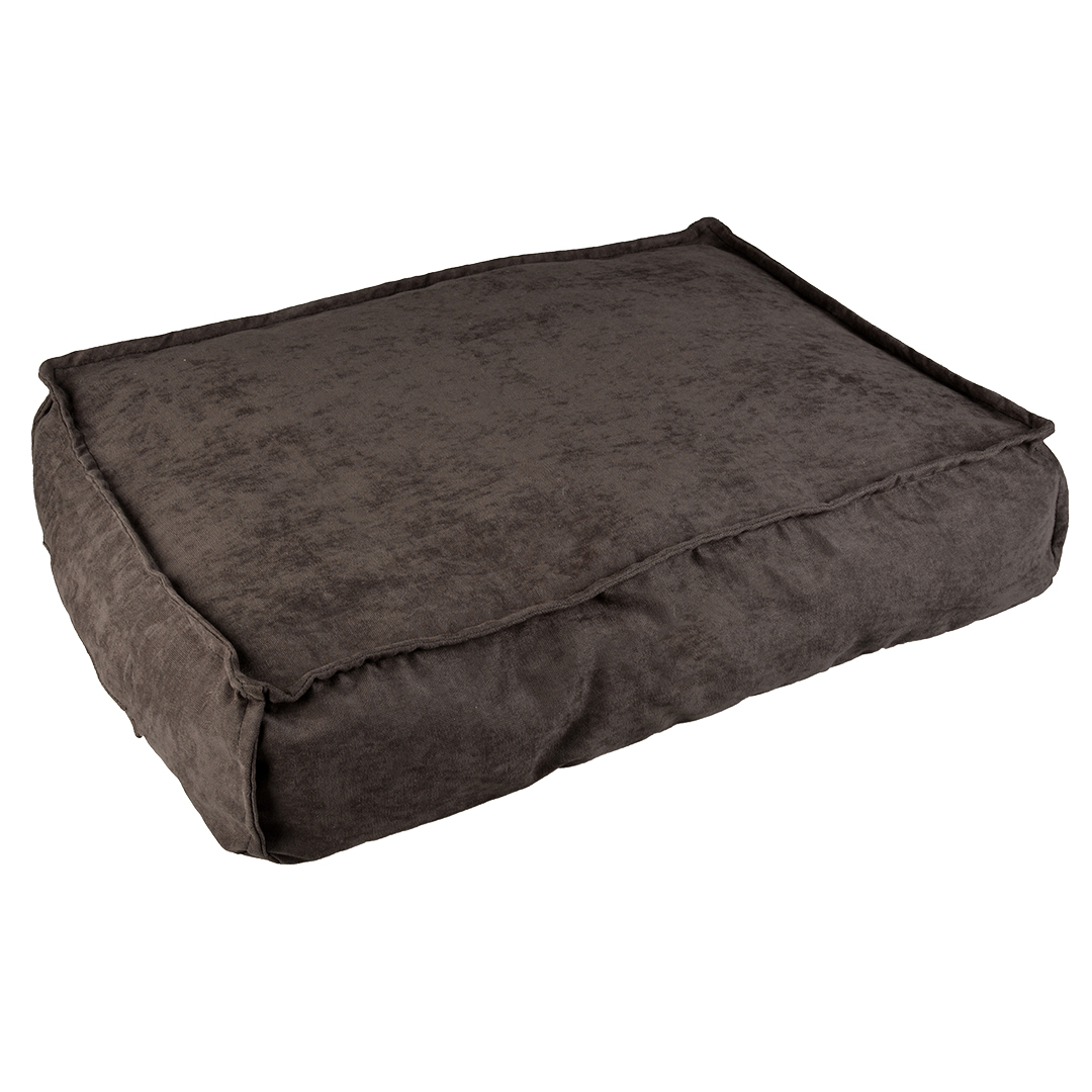 Cushion rectangular velvet concrete grey/white - <Product shot>