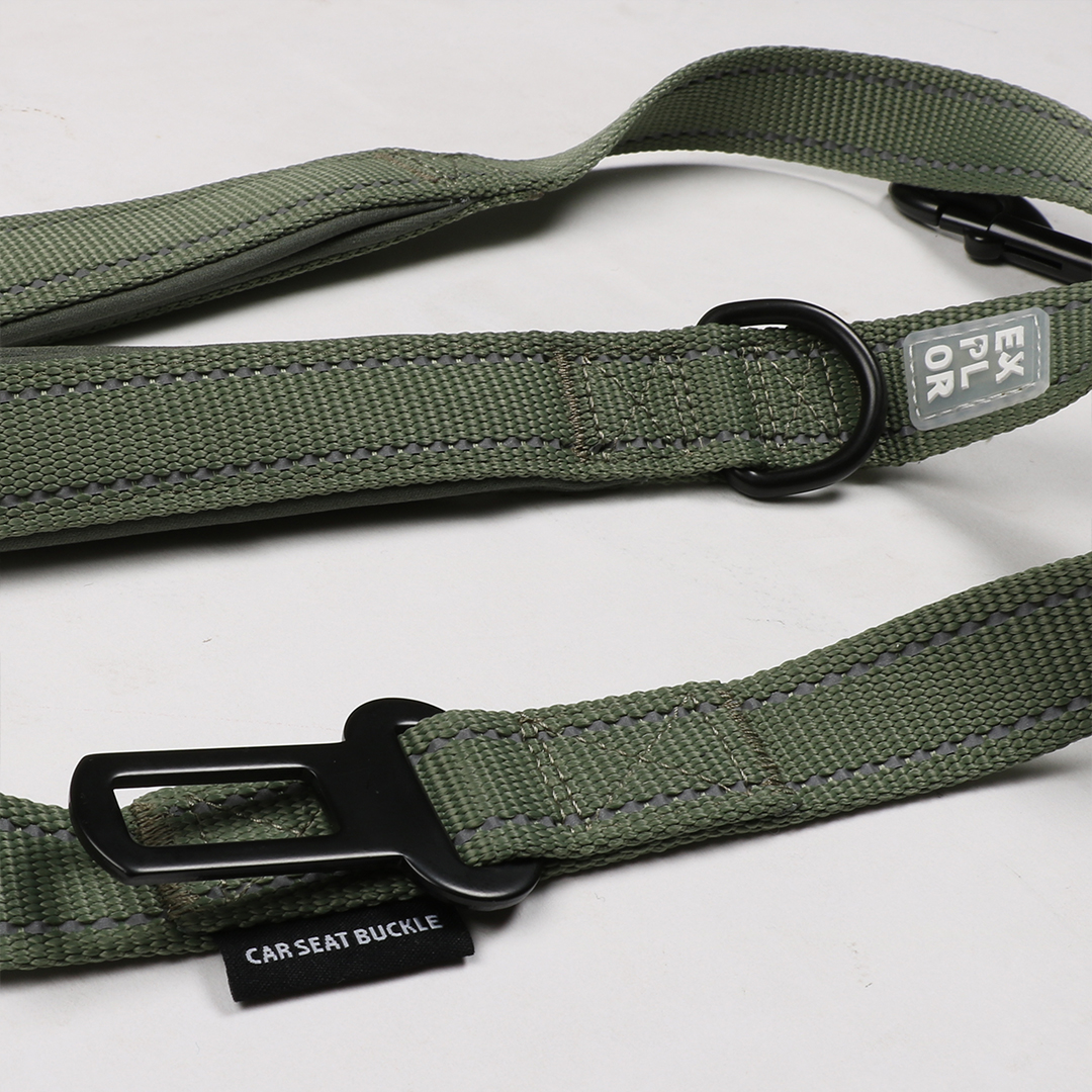 Ultimate fit on-the-road leash classic undercover green - Detail 1