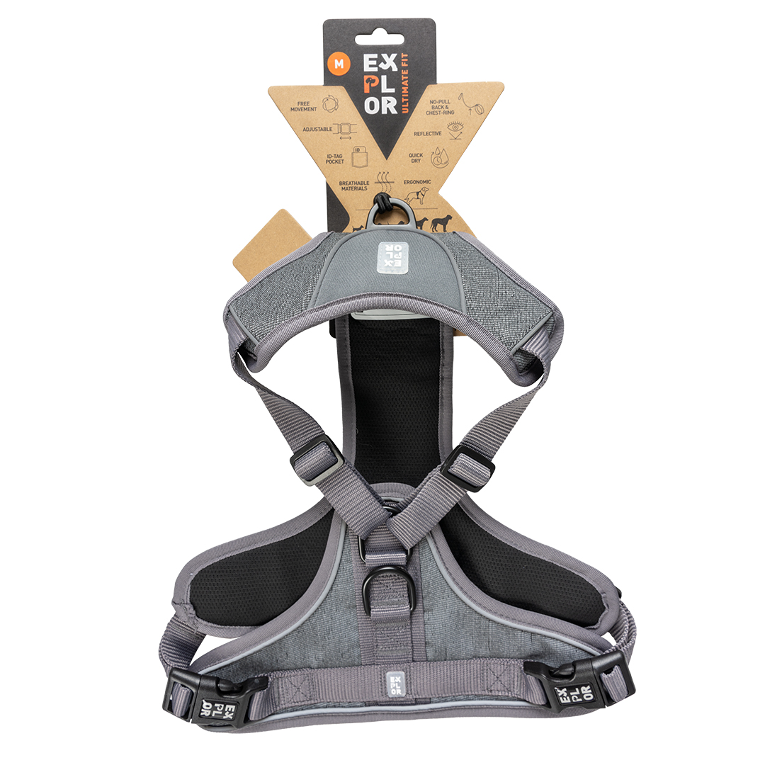 Ultimate fit no-pull harness safety silver reflective - Verpakkingsbeeld