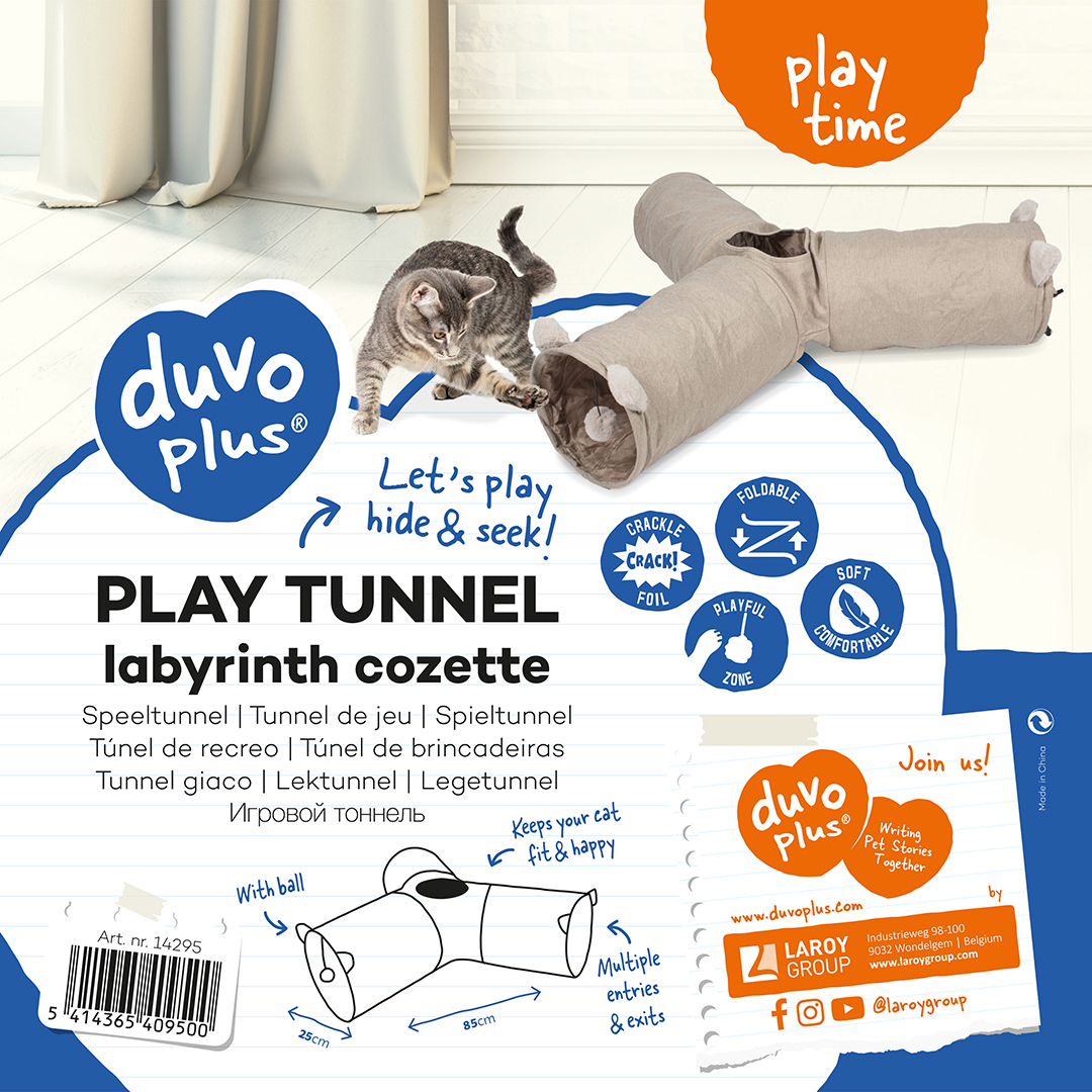 Play tunnel labyrinth cozette beige - Verpakkingsbeeld
