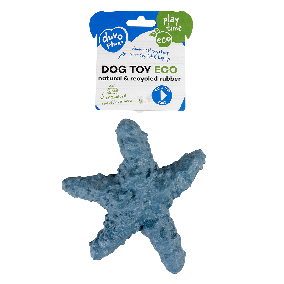 Eco rubber zeester blauw - Verpakkingsbeeld