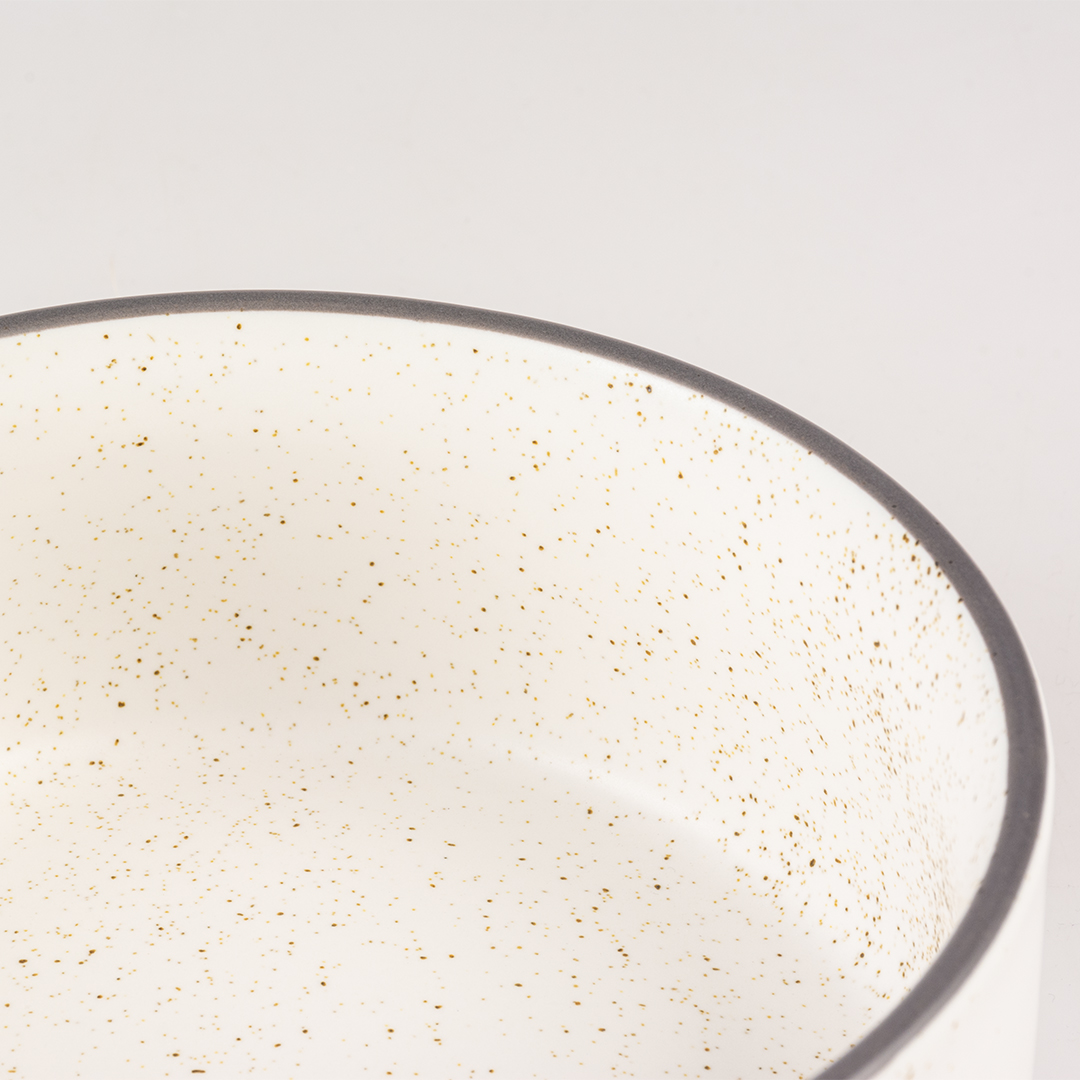 Mangeoire stone speckle blanc - Detail 1