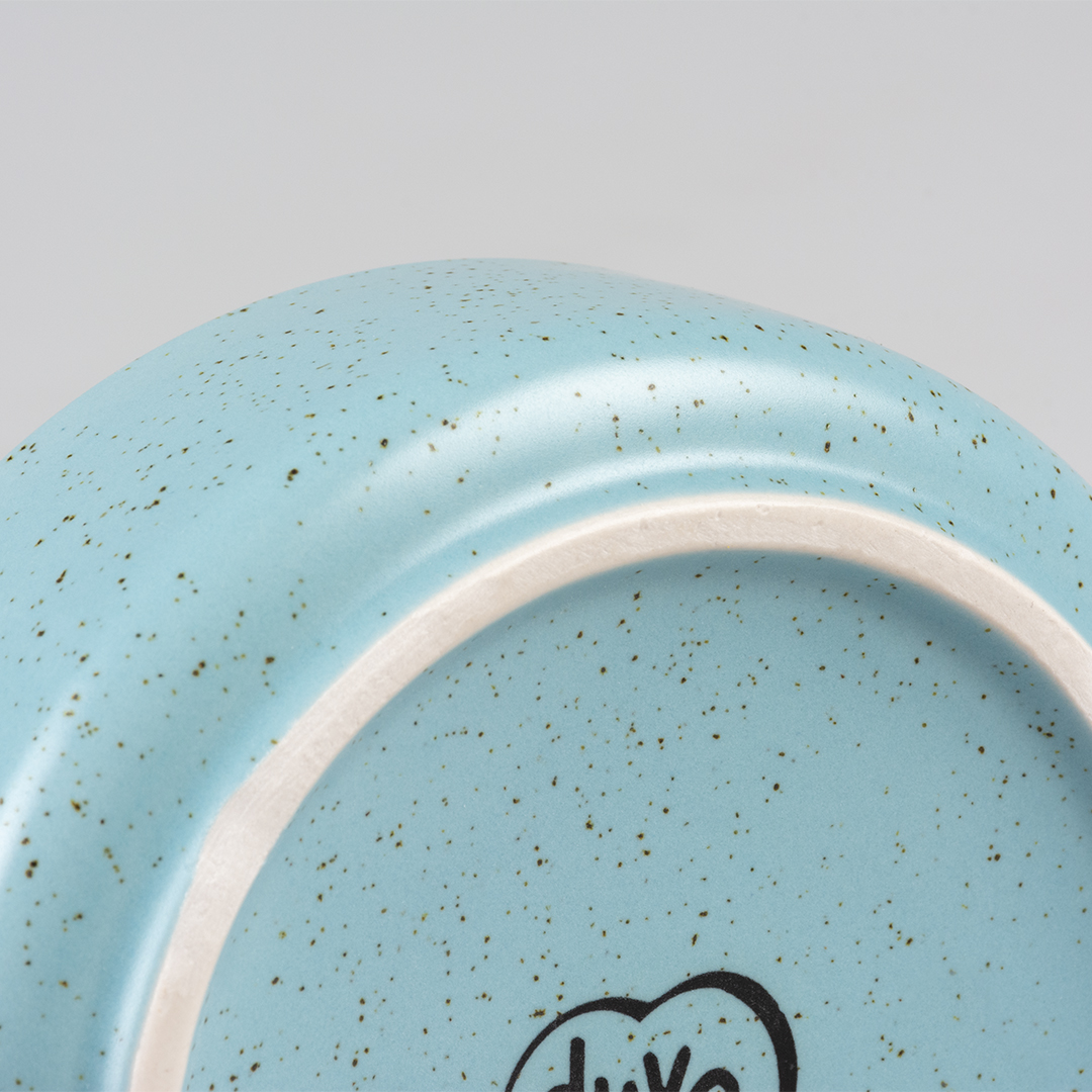 Feeding bowl stone speckle turquoise - Detail 2