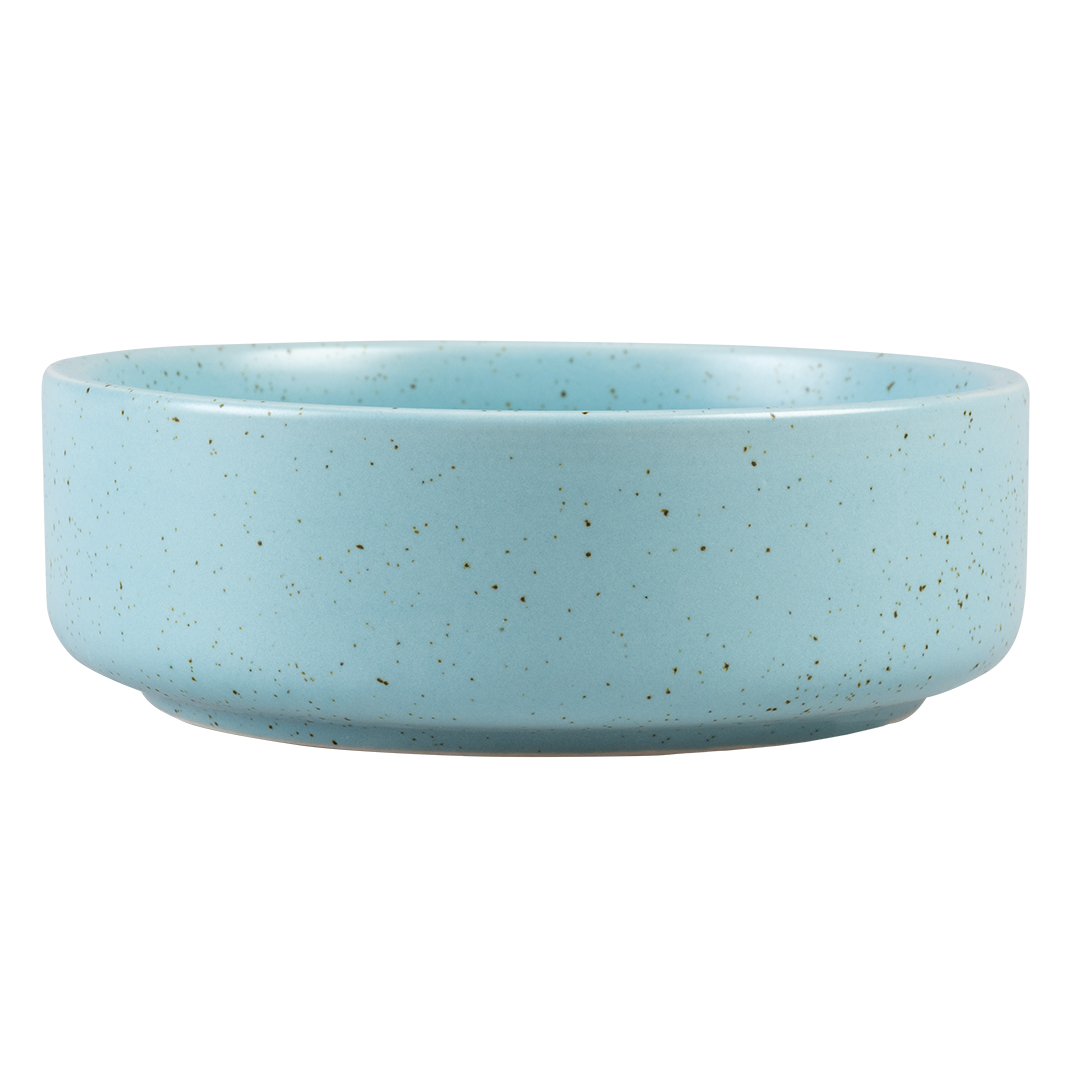 Mangeoire stone speckle turquoise - Facing