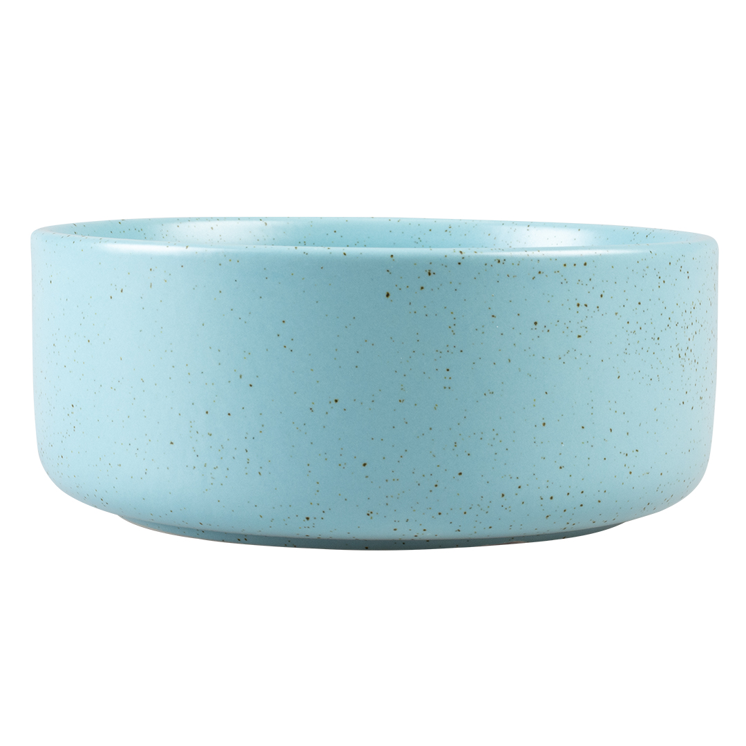 Mangeoire stone speckle turquoise - Facing