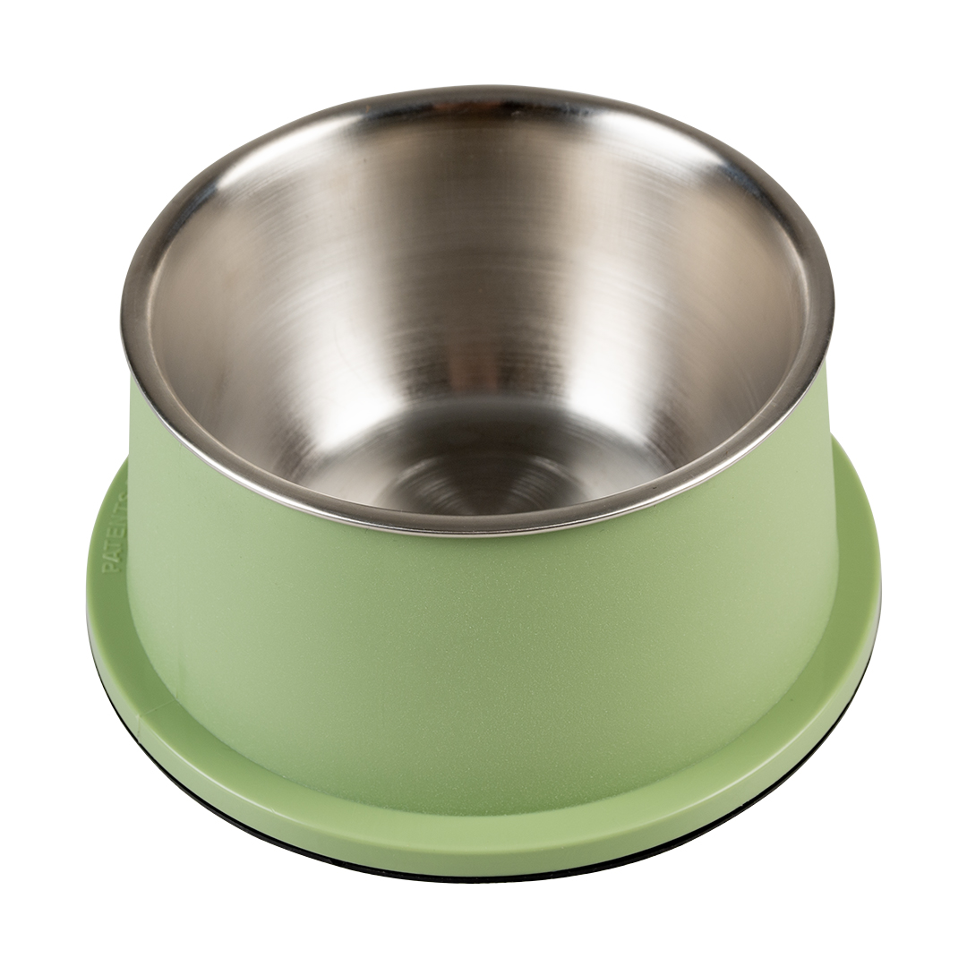 Feeding bowl matte fix conic green - <Product shot>