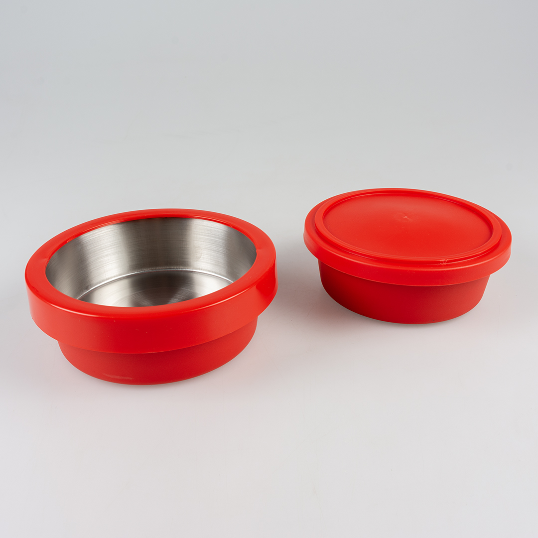 2-in-1 travel bowls red - Detail 1