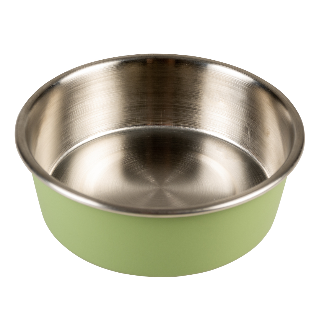 Feeding bowl matte fix green - <Product shot>