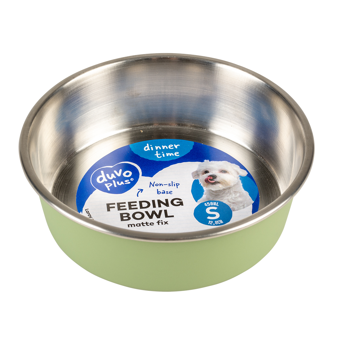Feeding bowl matte fix green - Verpakkingsbeeld