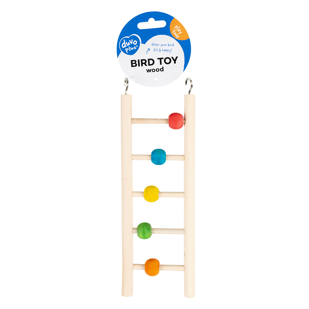 Colourful wooden ladder & beads multicolour - Verpakkingsbeeld