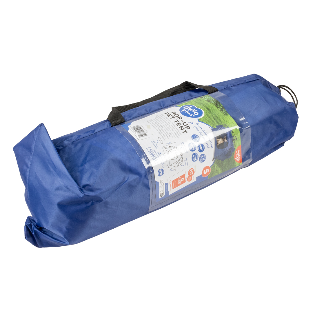 Pop-up pet tent blue - Verpakkingsbeeld