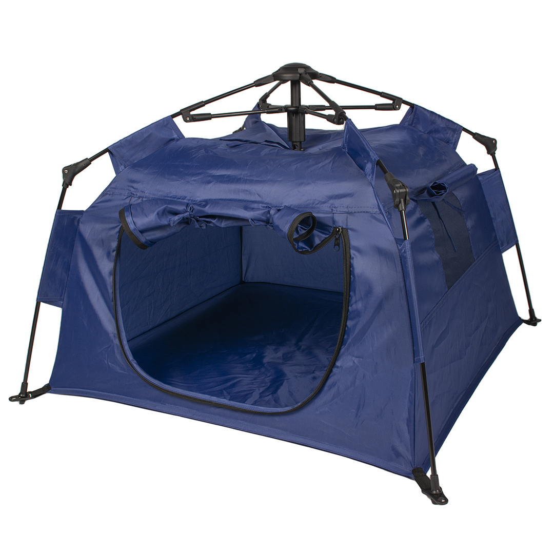Tente pop-up pour animaux bleu - Laroy Group