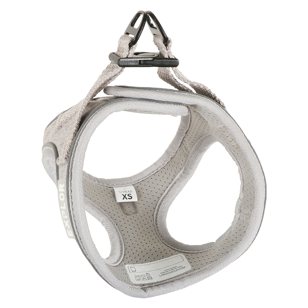Ultimate fit small dog harness grey - Laroy Group