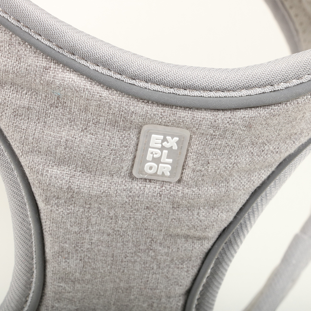 Ultimate fit small dog harness grey - Detail 1