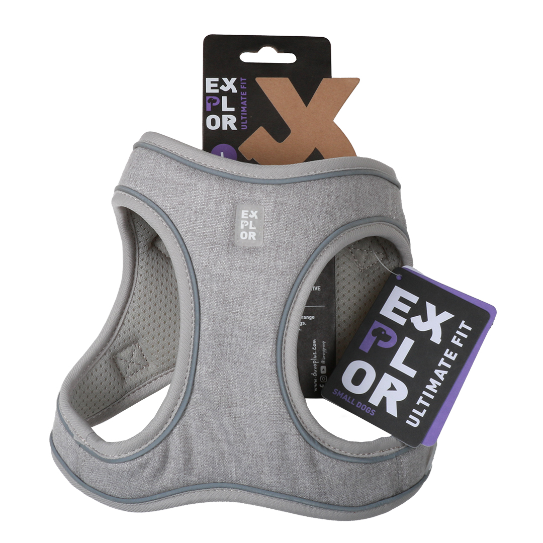 Ultimate fit petit chien harnais gris - Verpakkingsbeeld