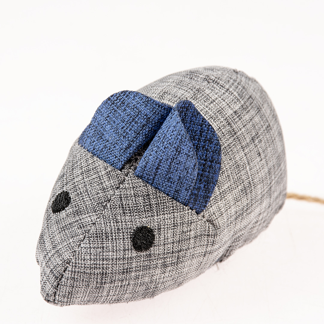 Eco navy mouse & catnip blue/grey - Detail 1