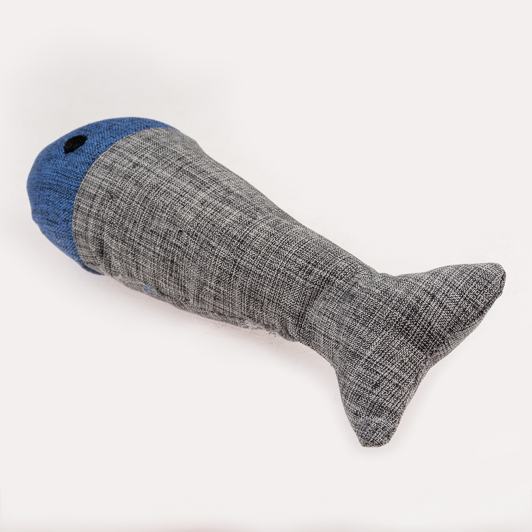 Eco navy fish & catnip blue/grey - Detail 1