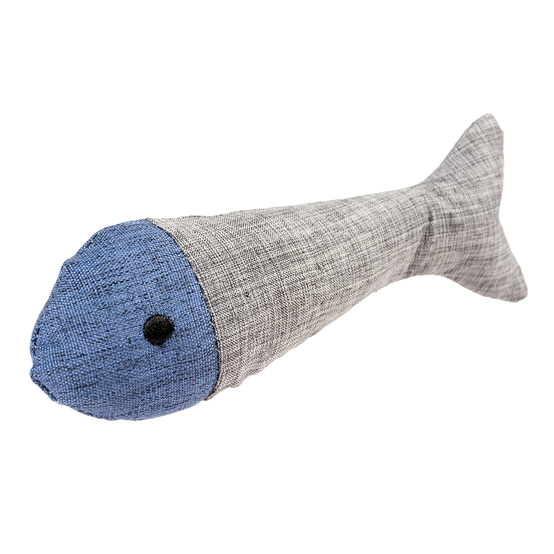 Eco navy fish & catnip blue/grey - Product shot