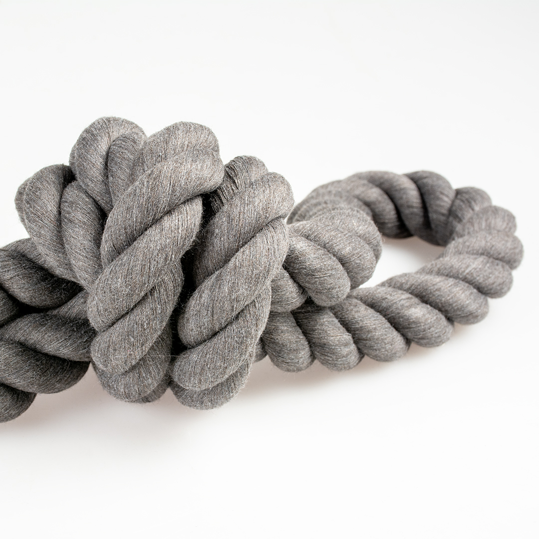 Eco rope 2 knots & loop black - Detail 2
