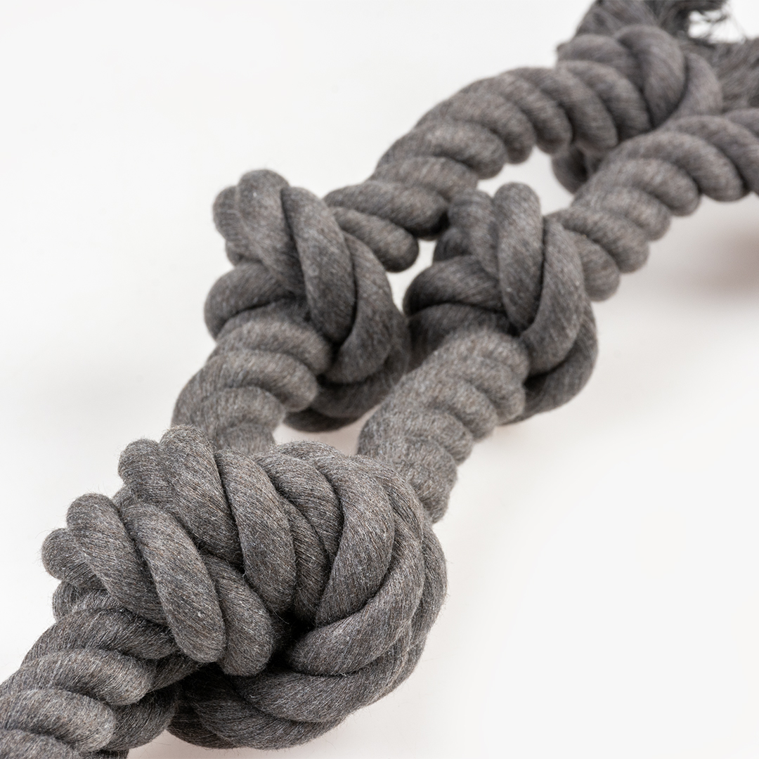 Eco rope 5 knots & loop black - Detail 1