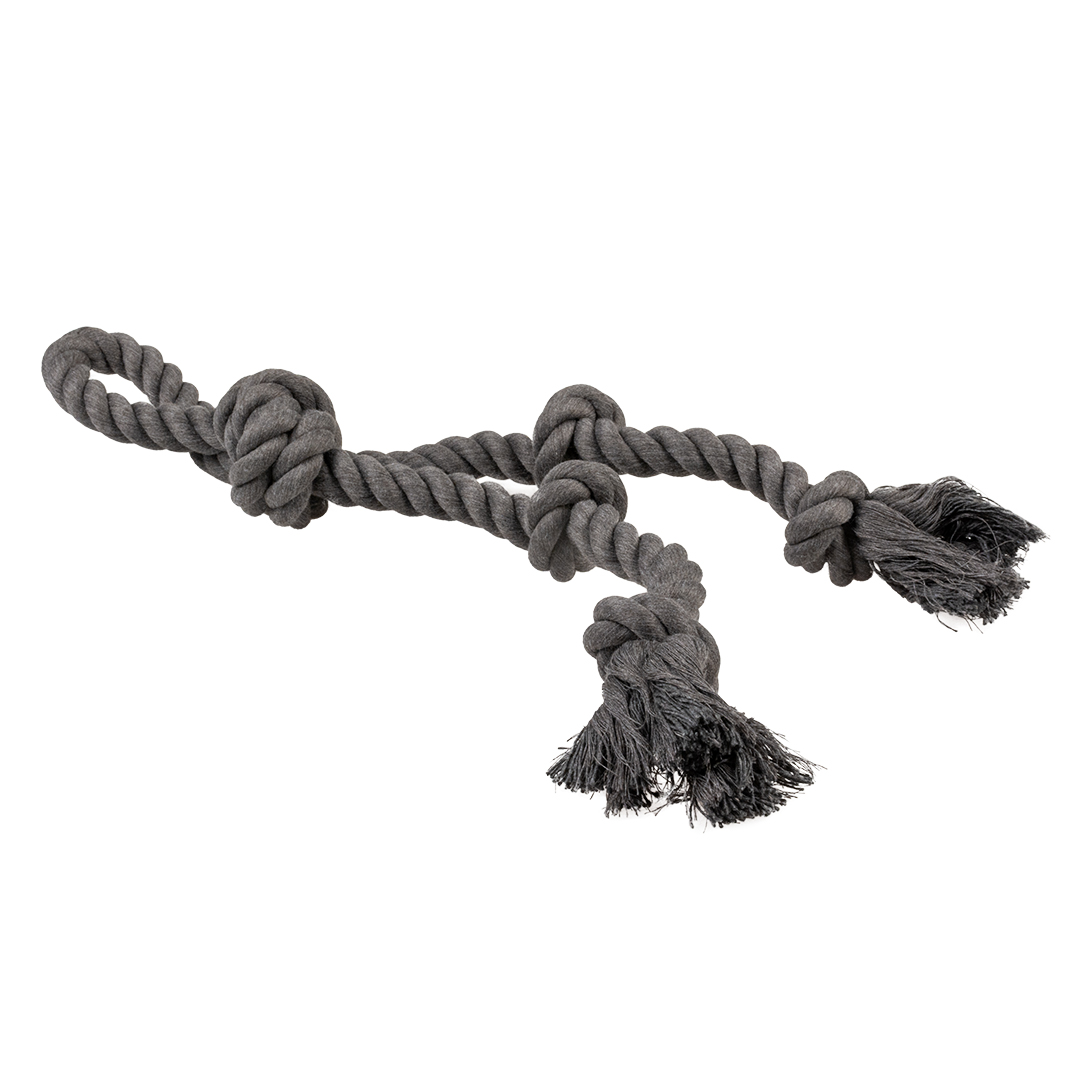 Eco rope 5 knots & loop black - Product shot
