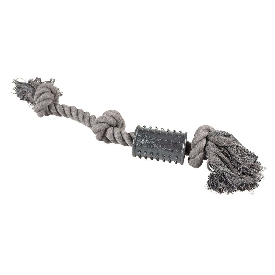 Eco rope 3 knots & rubber spike cylinder black - Product shot