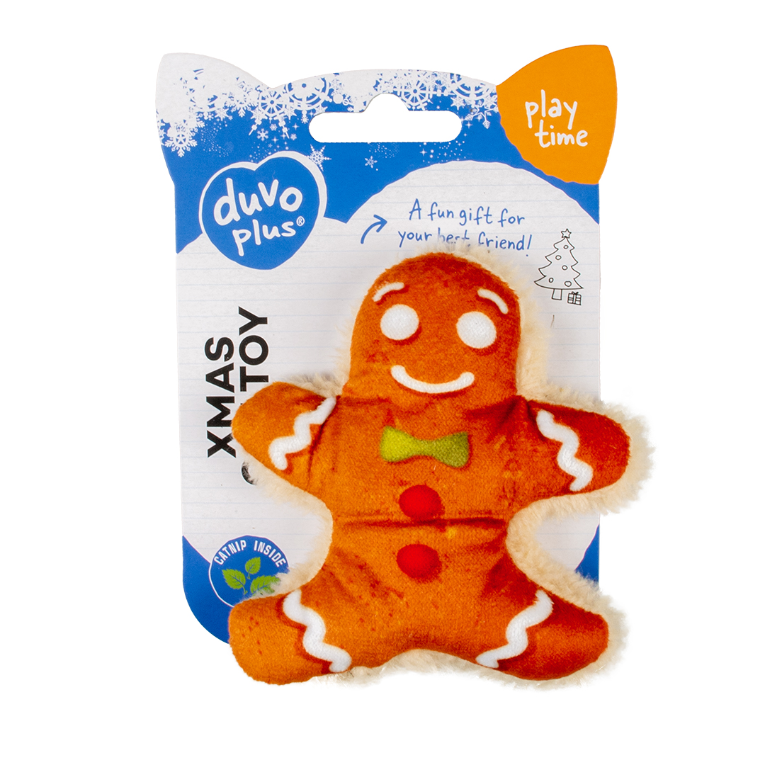 Xmas fluffy gingerbread man multicolour - Verpakkingsbeeld