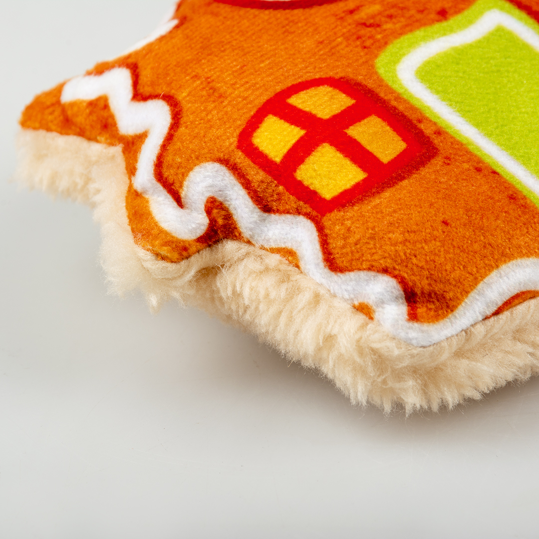 Xmas fluffy gingerbread house multicolour - Detail 1