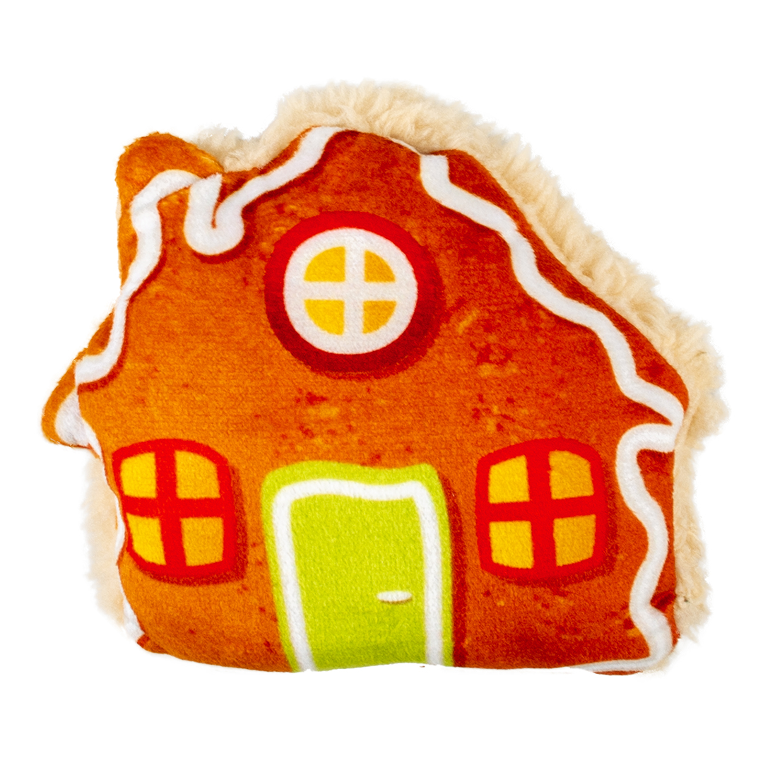 Xmas fluffy gingerbread house multicolour - Product shot