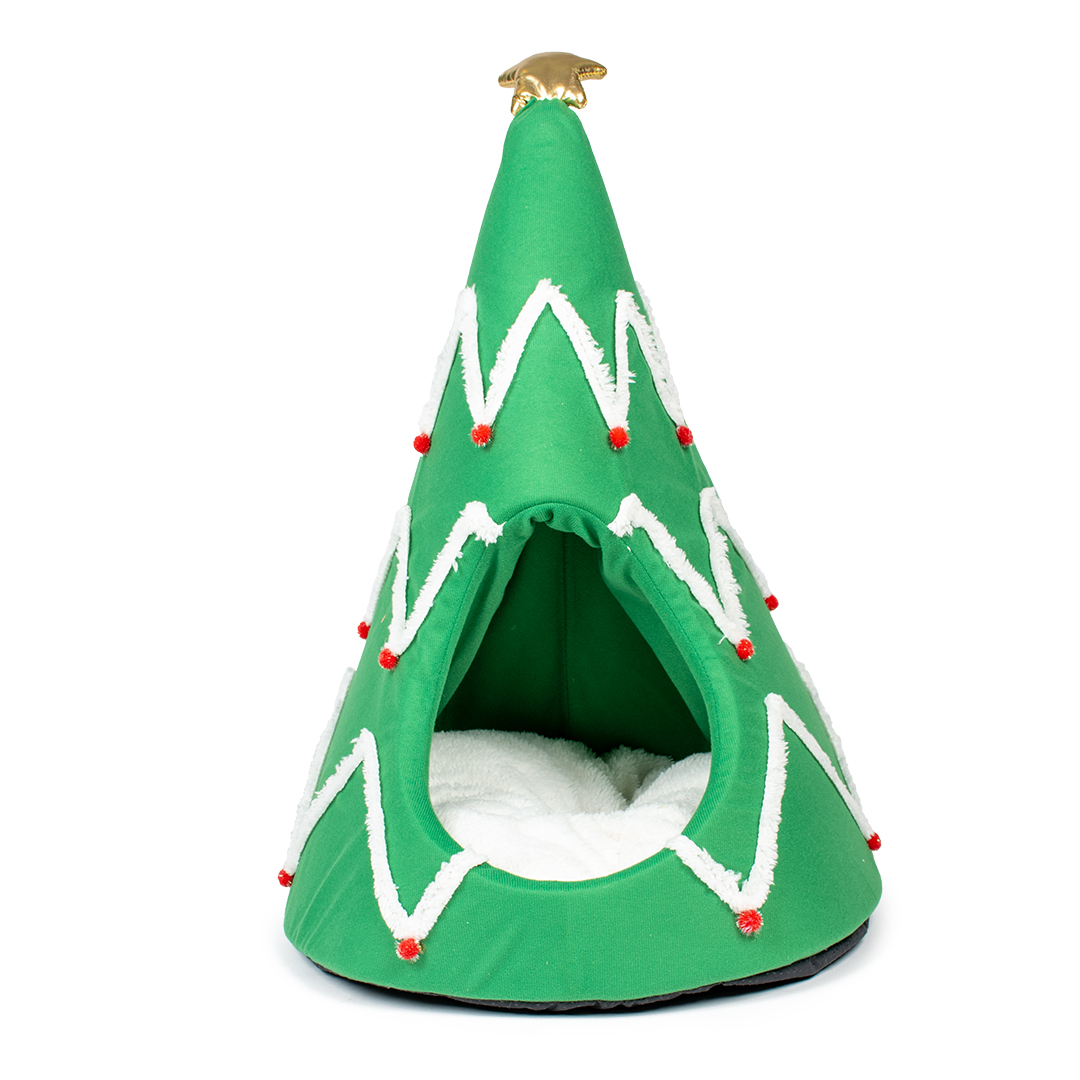 Xmas christmas tree cat house multicolour - Product shot