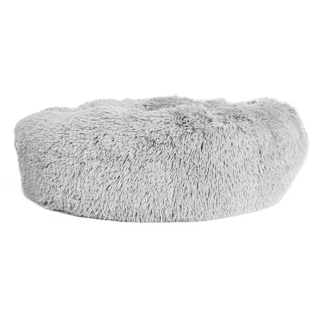 Coussin arrondi doux gris clair - Facing