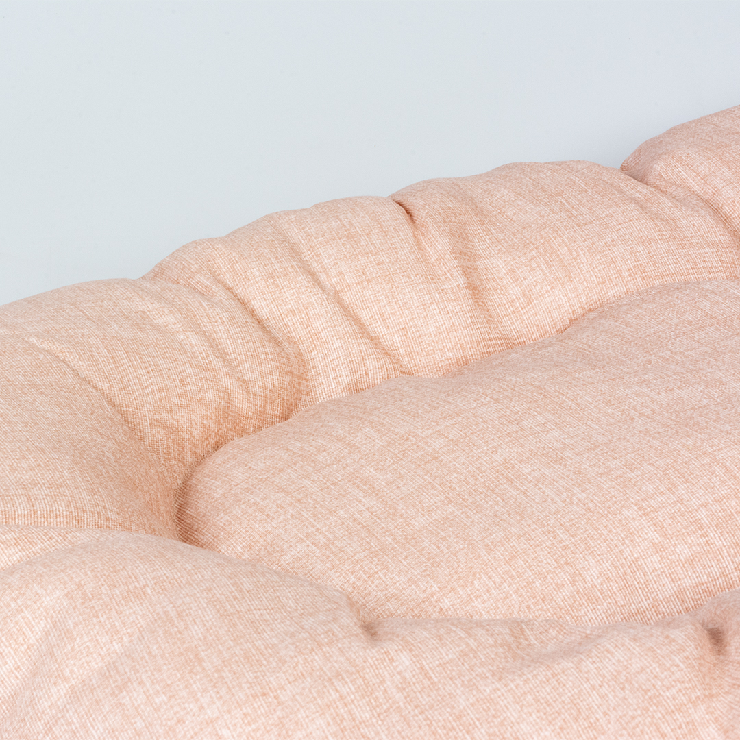 Oval cushion sewn mellow orange - Detail 2