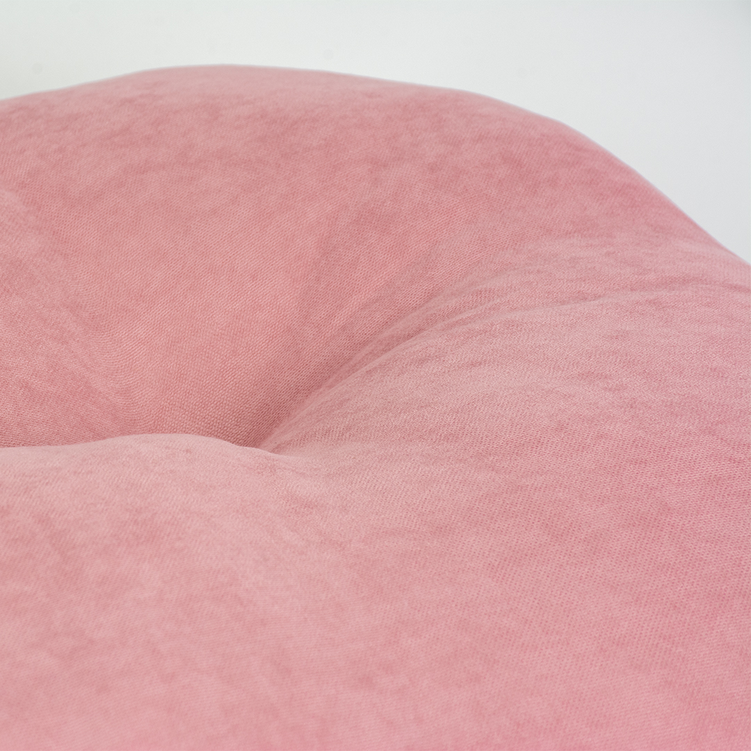 Kissen oval velvet rosa - Detail 1