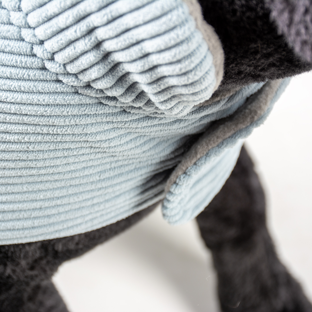 Dog jacket corduroy grey - Detail 2