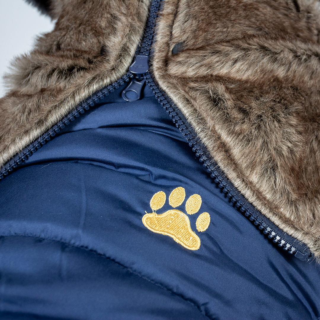 Dog jacket puffer blue - Detail 1