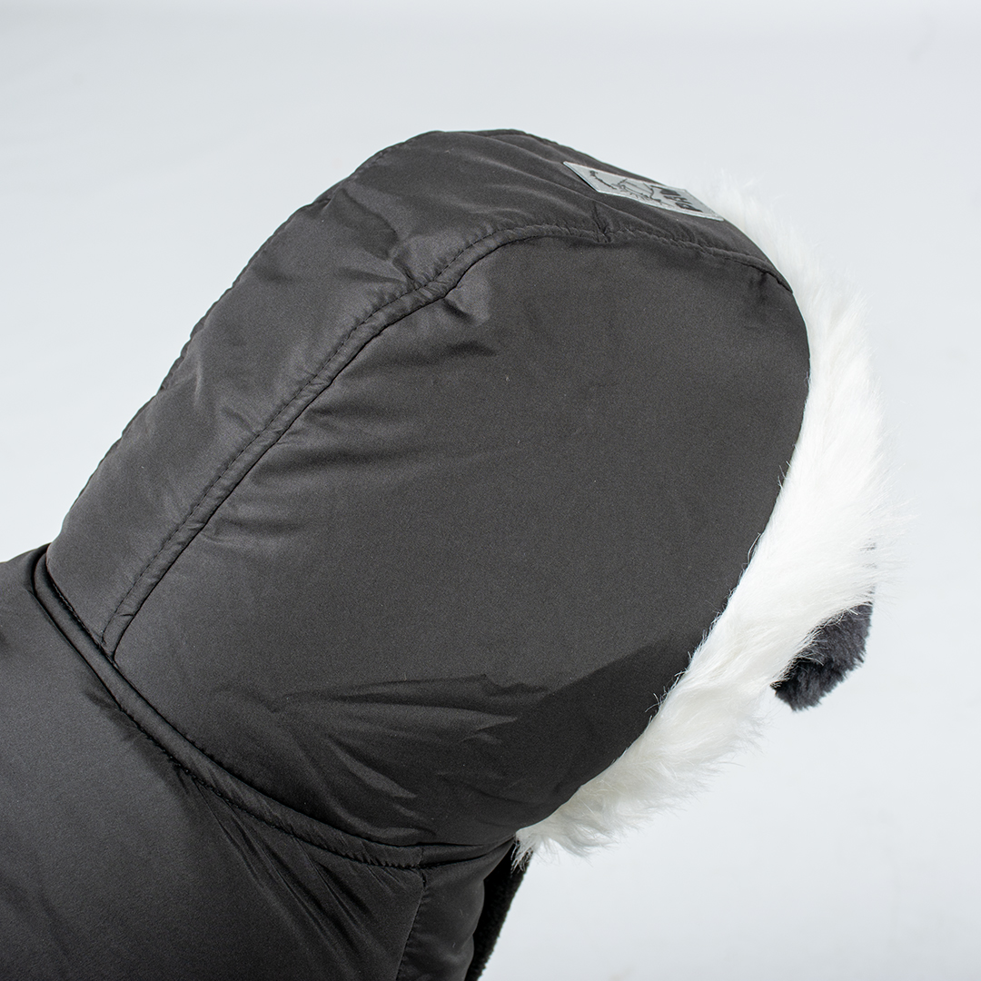 Dog jacket puffer eskimo black - Detail 1