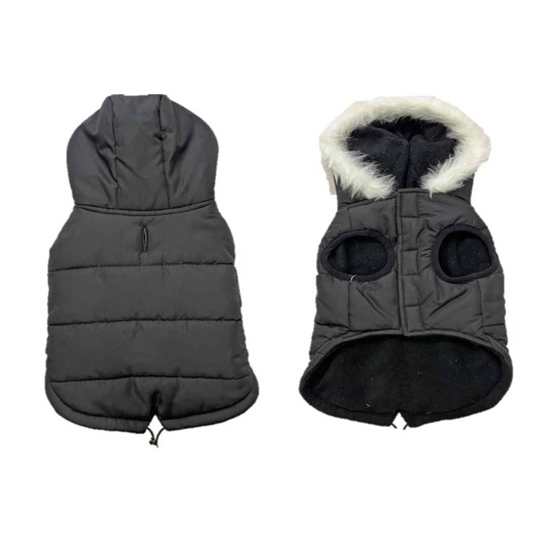Dog jacket puffer eskimo black - <Product shot>
