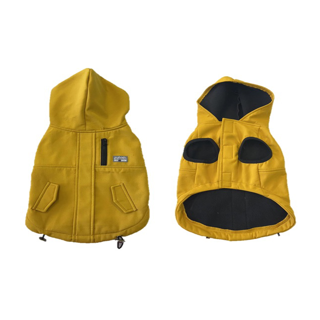 Dog jacket parka yellow - <Product shot>