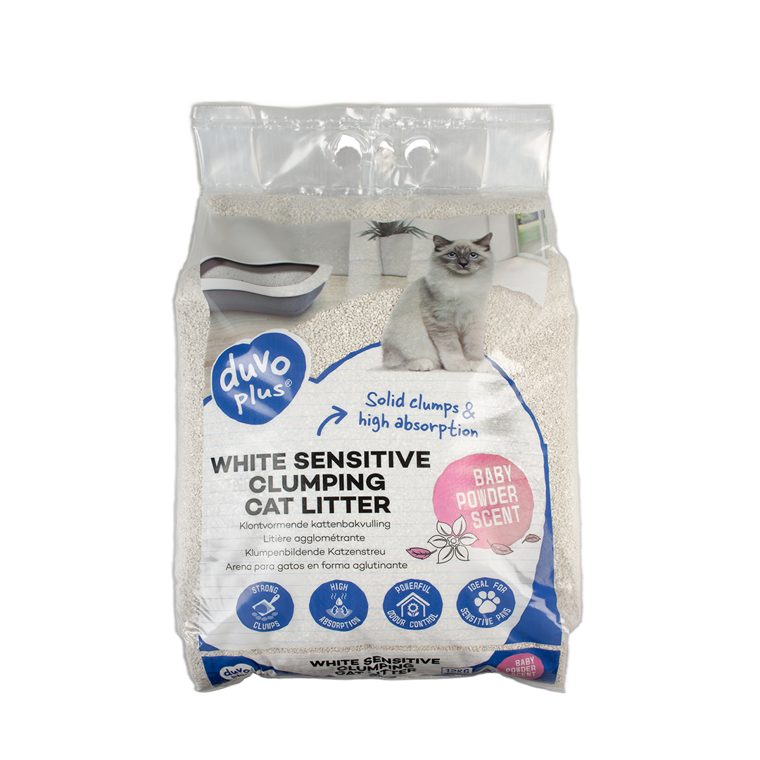 Cat litter white sensitive baby powder - Product shot