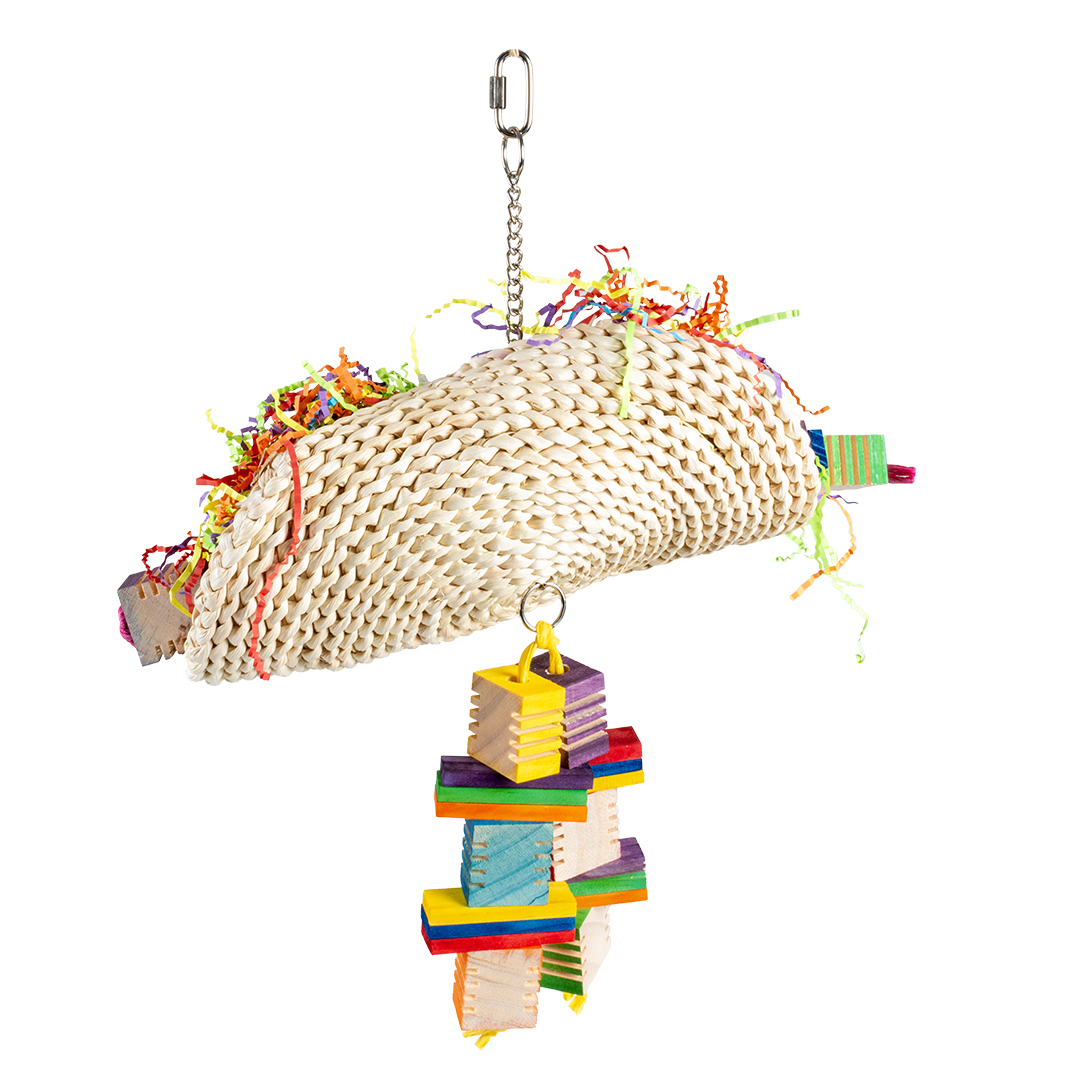 Groovy maize taco with wooden blocks multicolour - Product shot