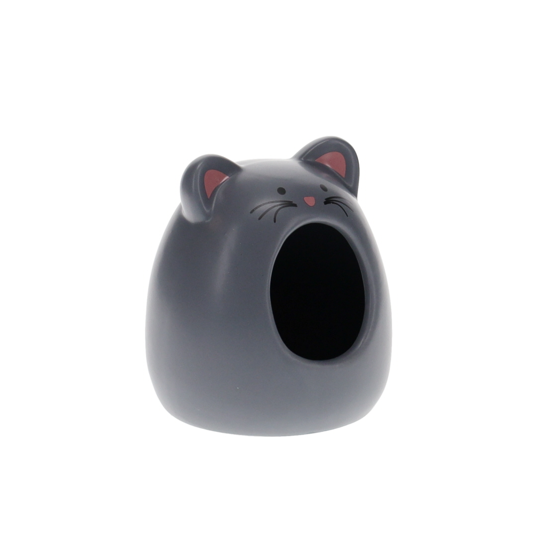 Small animal house stone mouse grey - Product shot