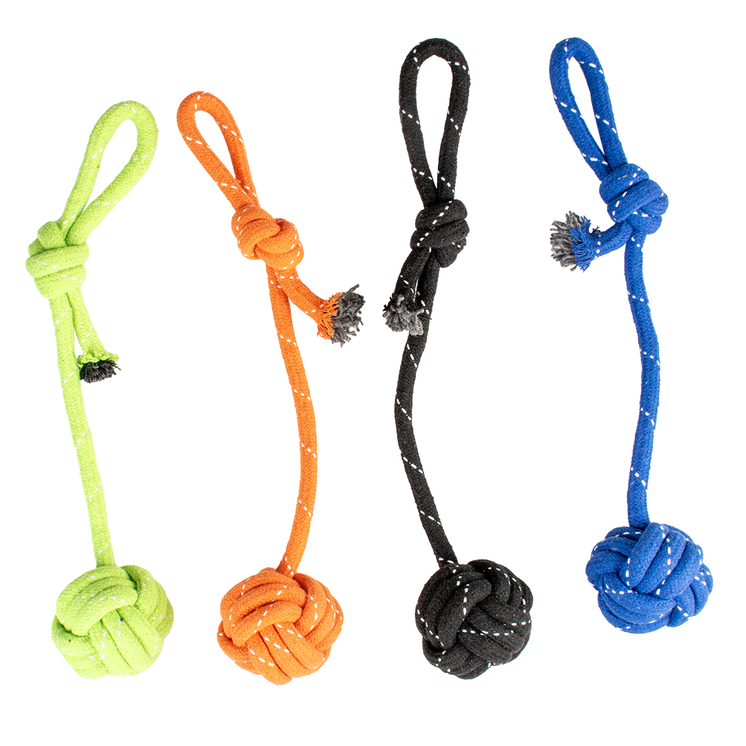 Scooby rope dummy ball mixed colors - Product shot